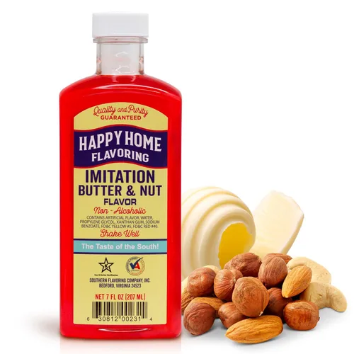 Miniatura 12 de Happy Home Sabor de vainilla de imitación transparente, sin alcohol, certificado Kosher, 7 onzas.