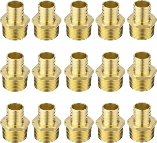 Miniatura 12 de Acoplamiento de engarce de púas PEX de 1 pulgada para tubería PEX-A/B/C (paquete de 15)