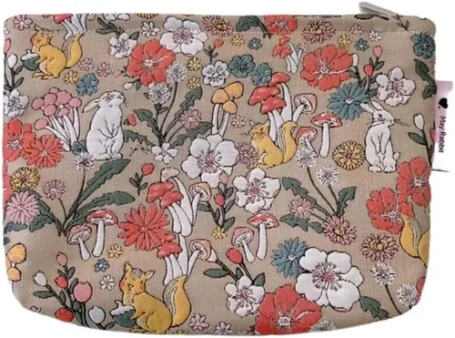 Miniatura 44 de SxoSyo Bolsas de cosméticos para mujer, bolsa de maquillaje grande, bolsa de viaje con cremallera, organizador de brochas de maquillaje para regalos