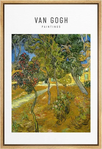 Miniatura 14 de SIGNWIN Lienzo enmarcado para pared, diseño de Vincent Van Gogh, un par de amantes, naturaleza, ilustraciones de área silvestre, bellas artes