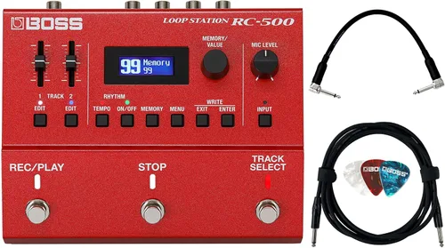 Miniatura 13 de Boss RC-1 Loop Station Paquete con cable de instrumento Gearlux, cable de conexión y púas