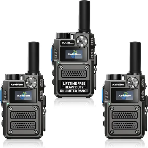 Miniatura 24 de Walkie Talkies de largo alcance ilimitado gratuito de por vida para adultos, radios bidireccionales rápidas 4G LTE PoC de larga distancia
