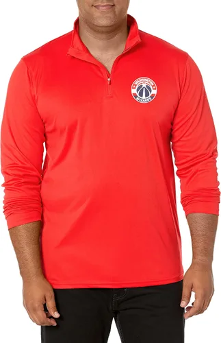 Miniatura 8 de Ultra Game Camiseta oficial de la NBA de manga larga con cremallera corta para hombre Color del