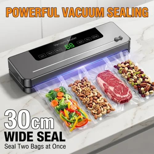 Miniatura 4 de Máquina selladora al vacío TOSCARA Máquina automática de sellado de alimentos con sello hermético fuerte, operación de un solo toque, diseño