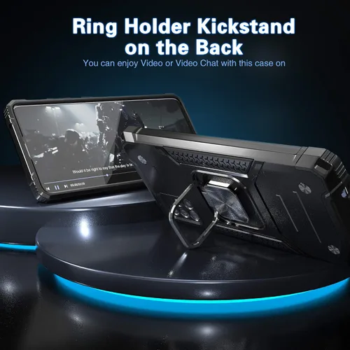 Miniatura 4 de Funda para Galaxy A71 5G con protector de pantalla, a prueba de caídas, ajuste delgado, con soporte para automóvil, funda protectora ligera