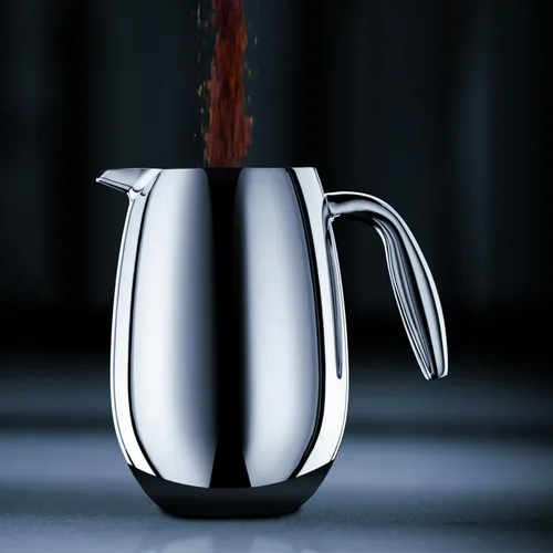 Miniatura 2 de Cafetera de prensa térmica Columbia para tazas de 6 oz de acero inoxidable, Plateado