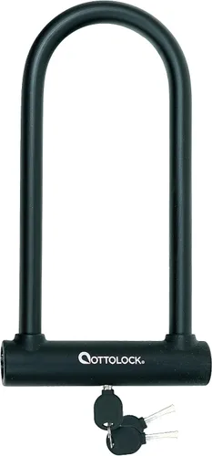 Miniatura 13 de OTTOLOCK Sidekick Compact U-Lock Candado de bicicleta ligero recubierto de silicona (negro) candados para bicicleta