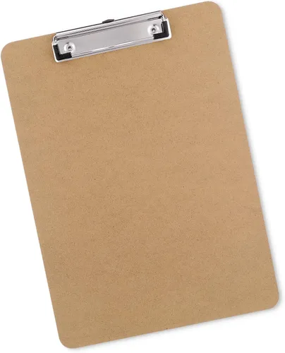 Portapapeles de Madera, Tamaño Carta, Tablero de Clip de Fibra Dura 8.5x11 para Aula, Estudiantes, Niños, Profesores, Tamaño Estándar A4, 9" x 12.5"