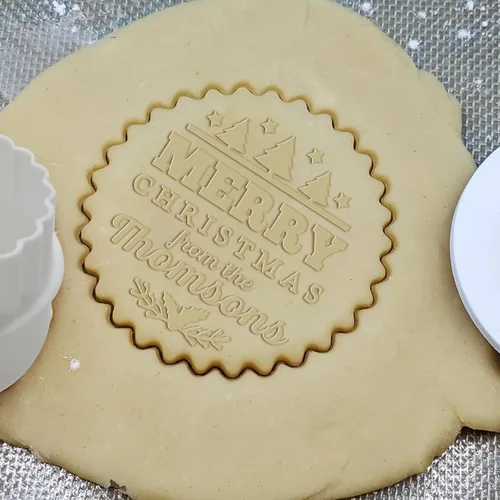 Miniatura 6 de Sello de galletas personalizado con nombre, sellos de galletas personalizados para parejas, cortadores para hornear, fondant, relieve, cupcakes