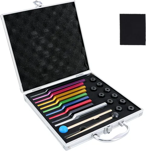Miniatura 12 de EASTROCK Juego de tenedores de afinación para terapia musical y yoga - 4 piezas de tenedores afinados (MI 528 Hz, 128 Hz, 256 Hz, 512 Hz)