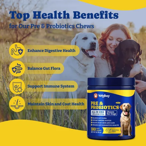 Miniatura 2 de Probióticos para Perros - Probióticos para Perros para la Salud Digestiva, Levadura, Piel Con Picazón, Salud Intestinal, Inmunidad y Piel - 6 Pato