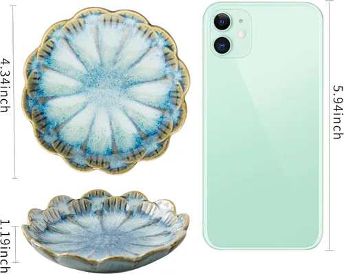Miniatura 7 de Bandeja para joyas, plato para anillos, bandeja de cerámica para baratijas, cuenco para llaves, plato decorativo, para amigos, hermanas, hija, madre