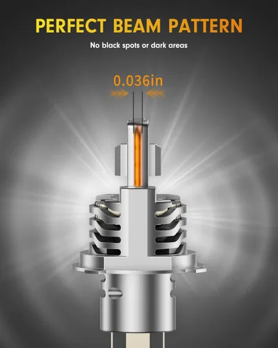 Miniatura 5 de FAHREN Bombillas H4/9003, 90,000 lm (1,200 %), 12 veces más brillantes, 6500 K blanco frío, 1:1 tamaño mini Plug and Play, bombilla antiniebla HB2