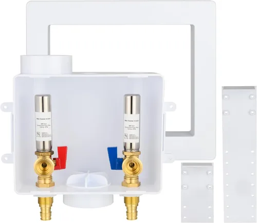 Miniatura 11 de Caja de salida para máquina de hielo con pararrayos de martillo de agua de acero inoxidable, entrada de sudor de 1/2 pulgada (MIP) y conexión