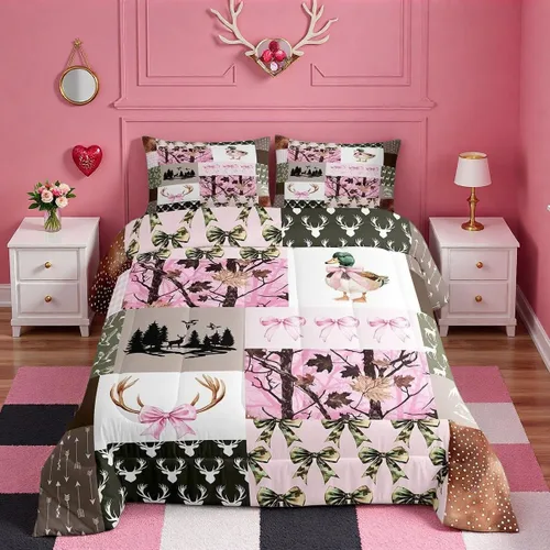 Miniatura 32 de Feelyou Juego de Edredón de Mariposas Coloridas Twin Patrón Impreso de Acuarela Arcoíris Ropa de Cama Acolchada para Dormitorio de Niñas Tie Dye
