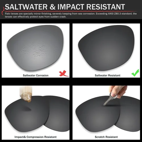 Miniatura 5 de Lentes de repuesto anti-agua salada para gafas de sol Radarlock Path ventiladas (dorado, triacetato termoformado (TAC) polarizadas)