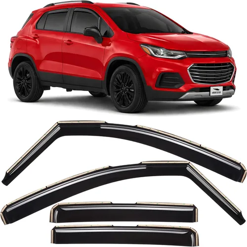 Voron Glass Protectores de lluvia extra duraderos en canal para Chevrolet (Chevy) Trax 2014-2022/Buick Encore 2013-2022, deflectores de ventana,