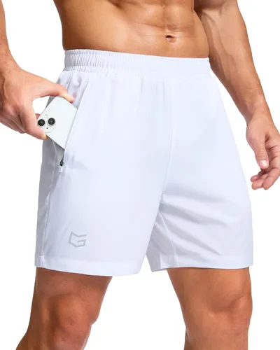 Miniatura 24 de G Gradual Pantalones cortos deportivos para correr para hombre con bolsillos con cremallera, de secado rápido, de 7 pulgadas, 5 pulgadas, 9