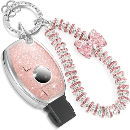 Miniatura 14 de Funda para llavero Buick con llavero de pulsera de circonita de moda, diseño de diamantes encantadores funda suave para Avenir Envision Encore Chevy