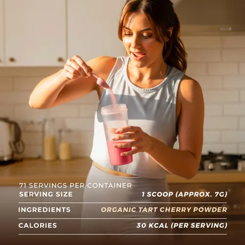 Miniatura 7 de Gya Tea Co Polvo de extracto de cereza ácida orgánica de 1.1 libras (17.64 onzas), superalimento para hornear, té, licuados, sin OMG, sin azúcar