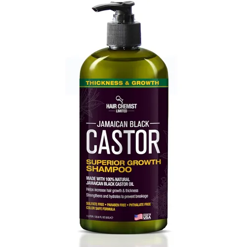 Miniatura 2 de Hair Chemist Superior Growth Jamaican Black Castor Shampoo 33.8oz & Acondicionador 33.8oz – Champú y acondicionador de 2 piezas para el crecimiento