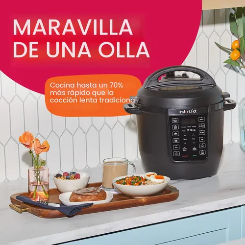 Miniatura 4 de Instant Pot 6QT RIO - Cocina múltiple 7 en 1, olla a presión, cocción lenta, salteado, vapor, arrocera, yogur y calentador, negro, 6 cuartos de galón