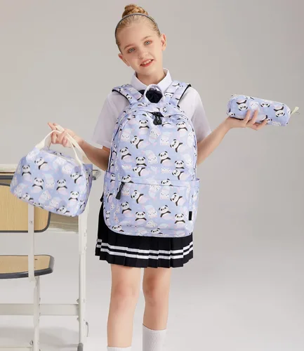 Miniatura 2 de Ecodudo - Morral ligero para niños y niñas, lindas mochilas escolares con lonchera