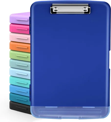 Miniatura 23 de Sooez Portapapeles con almacenamiento, tableros de clip de alta capacidad de 8.5 x 11 pulgadas con almacenamiento, carpeta de portapapeles
