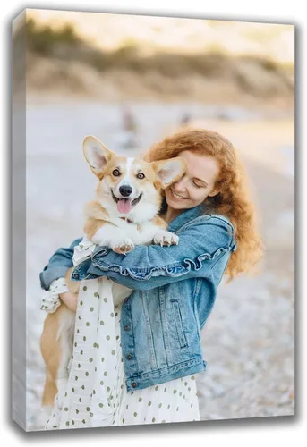 Miniatura 9 de Impresiones de lienzo personalizadas con tus fotos, arte de pared enmarcado personalizado, cuadros de lienzo personalizados para mascotas/familia