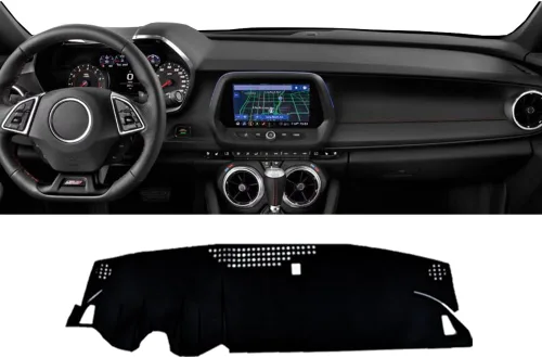 Miniatura 14 de Accesorios interiores personalizados para Silverado 1500 2019 2020 2021 2022 cubierta de tablero reduce el deslumbramiento, elimina grietas, rojo