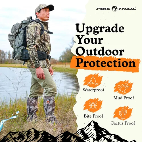 Miniatura 6 de Polainas ajustables para piernas Pike Trail - Polainas ligeras e impermeables para hombres y mujeres - Esenciales para senderismo ideales para caza