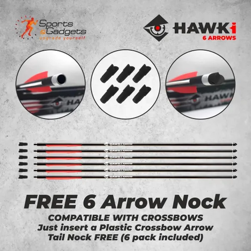 Miniatura 3 de Hawk-i Flecha de carbono PCP 13.26 oz flechas pernos para caza PCP armas de aire o ballestas 6 Flechas