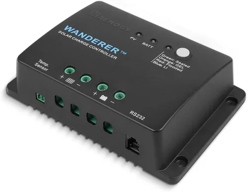 Miniatura 10 de Renogy Voyager 20A 12V/24V PWM controlador de carga solar impermeable con pantalla LCD para batería AGM, de gel, con celdas húmedas y de litio