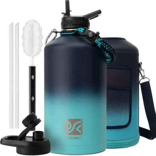 Miniatura 31 de DYSANKY Botella de agua aislada de 32 onzas, metal al vacío de acero inoxidable grueso, jarra de agua deportiva portátil para gimnasio y senderismo