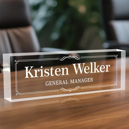 Miniatura 35 de Placa de nombre personalizada para escritorio Placa de nombre de escritorio personalizada Regalos personalizados de agradecimiento para jefe