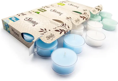Miniatura 10 de Velas navideñas de alta calidad, paquete de 3 (18 velas de té altamente perfumadas) – Dicken's Navidad, árbol de Navidad, Nochebuena – Hecho