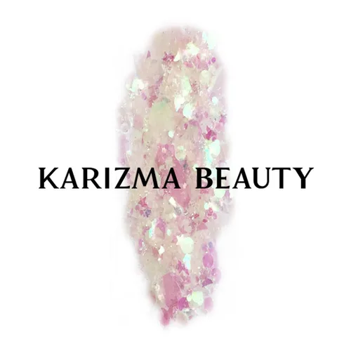 Miniatura 5 de KARIZMA Iridescent Purpurina holográfica iridiscente Purpurina gruesa de 0.35 onzas para la cara, el cabello, los ojos y el cuerpo, para mujer.