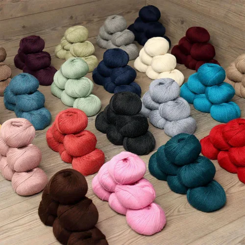 Miniatura 6 de Juego de 6 madejas de 100% lana de alpaca bebé (10.58 oz) de peso DK, fabricadas en Perú, celestial suave y perfecto para tejer y hacer ganchillo