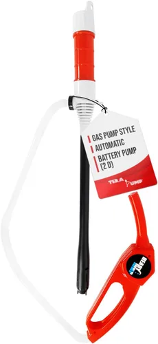 Miniatura 8 de TERA PUMP Bomba de Varilla Básica (AA) Alimentada por Batería/Bomba de Transferencia de Combustible (2.8 GPM) Bomba Eléctrica de Gas para Gas