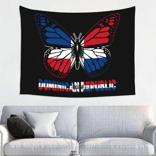 Miniatura 28 de Póster de tapiz de bandera de El Salvador de mariposa de 29 x 37 pulgadas, decoración del hogar, decoración para colgar en la pared, dormitorio