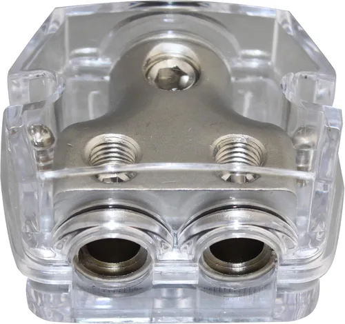 Miniatura 2 de Calibre 1X0 en 2X0 Gauge Out Car Power/Ground Distribution Block Clear PD-05C-0GA