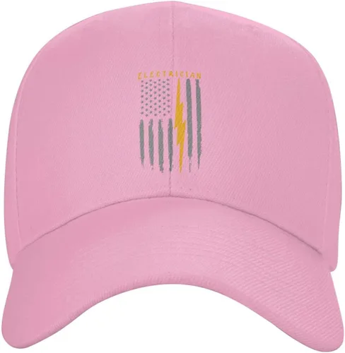 Miniatura 14 de Gorra de béisbol de electricista estadounidense con bandera de Estados Unidos