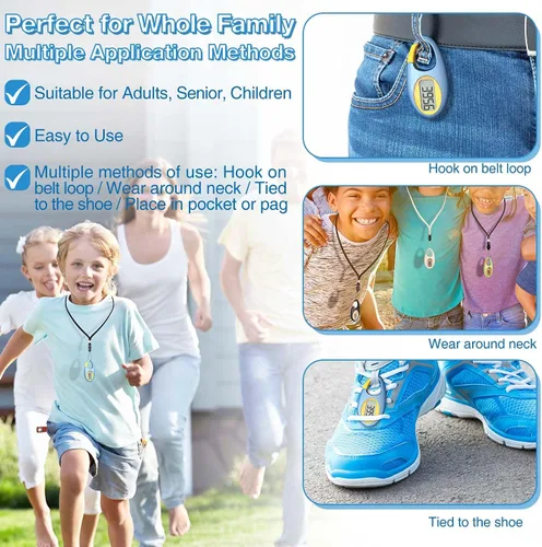 Miniatura 6 de Contador de pasos 3D simple, podómetro para caminar, rastreador de pasos con cordón para el cuello/mosquetón para hombres, mujeres, adolescentes