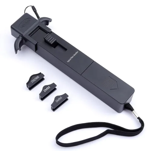 Miniatura 9 de Identificador de fibra óptica VFL LED Luz OFI de fibra viva Cable óptico Identificador Detector Probador 900-1650nm SM y MM OFI Herramientas