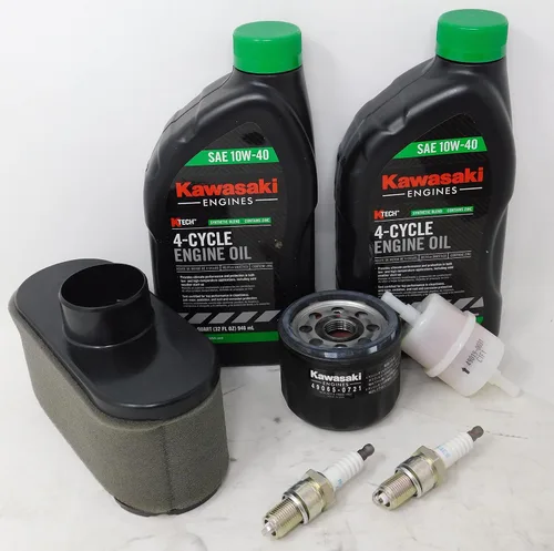 Miniatura 3 de Kit de mantenimiento Kawasaki 99969-6543 10W-40 para FR651V FR691V FR730V Todos los FS con tratamiento de combustible
