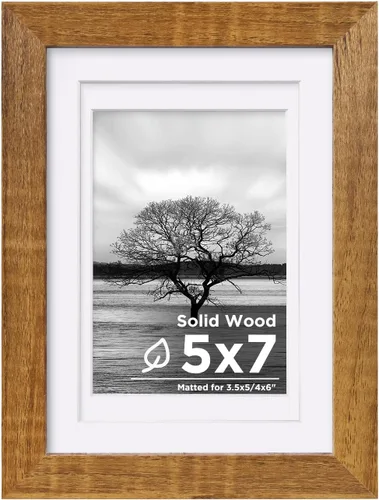 Miniatura 27 de Egofine - Portarretratos de 4 x 6 pulgadas, de madera maciza con plexiglás, para fotos de 3.5 x 5 con paspartú o de 4 x 6 sin paspartú, para colocar