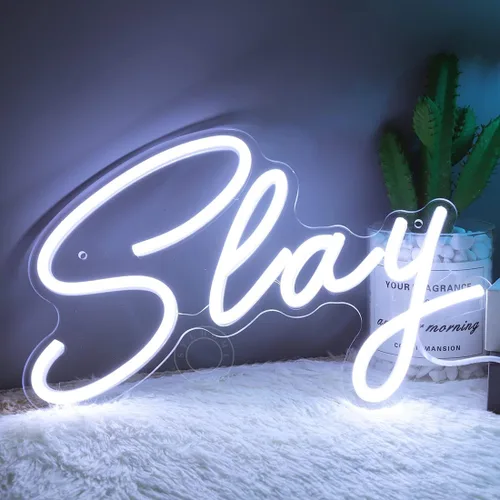 Miniatura 9 de SYLHOME Letrero de Luz de Neón LED de Gato Gamer Controlador Pad Dormitorio Sala de Juegos Bar Pub Cueva del Hombre Letrero de Pared Decoración