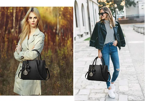 Miniatura 2 de Bolsos de mano para mujer de piel sintética de PU, bolso de hombro