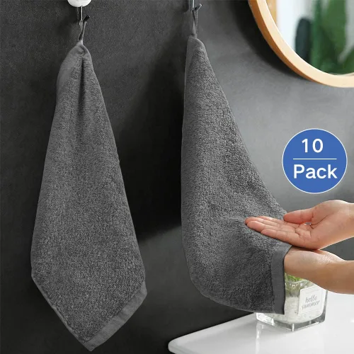 Miniatura 3 de Yoofoss Juego de Toallitas de Lujo de 10 Piezas, Paños de Lavado para Bebé para Baño-Hotel-Spa-Cocina, Toallitas Multiusos y Paños Faciales 10'' x