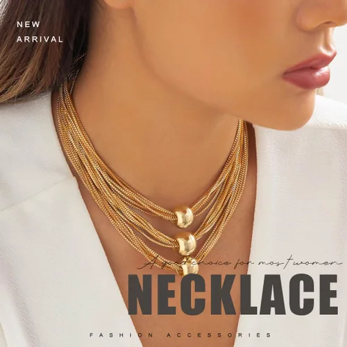 Miniatura 7 de Sixexey Collares de plata en capas con borlas, collar de cadena geométrica esfera, accesorios para mujer